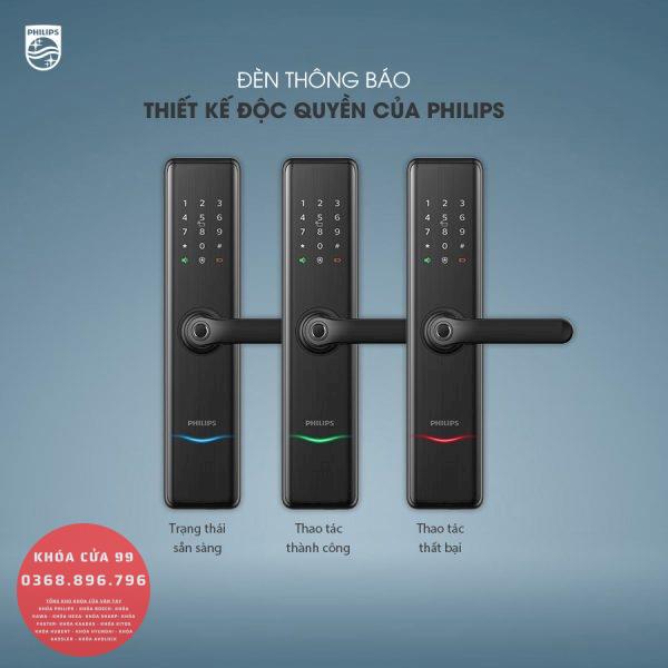 Khóa cửa thông minh vân tay cao cấp Philips 7300-5