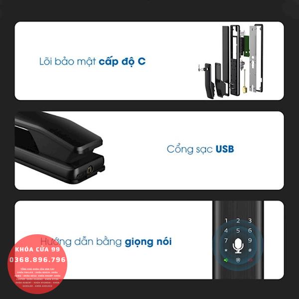 Khóa cửa thông minh vân tay cao cấp Philips Alpha-5