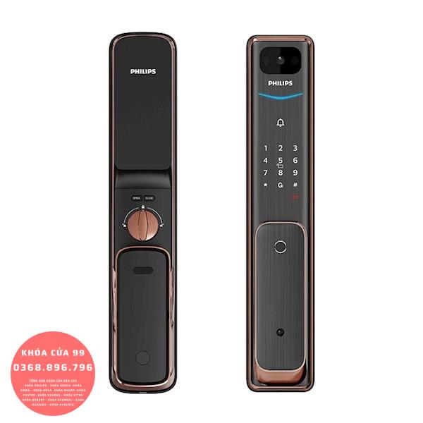 Khóa cửa thông minh vân tay cao cấp Philips Alpha-V-5HWS tích hợp chuông cửa