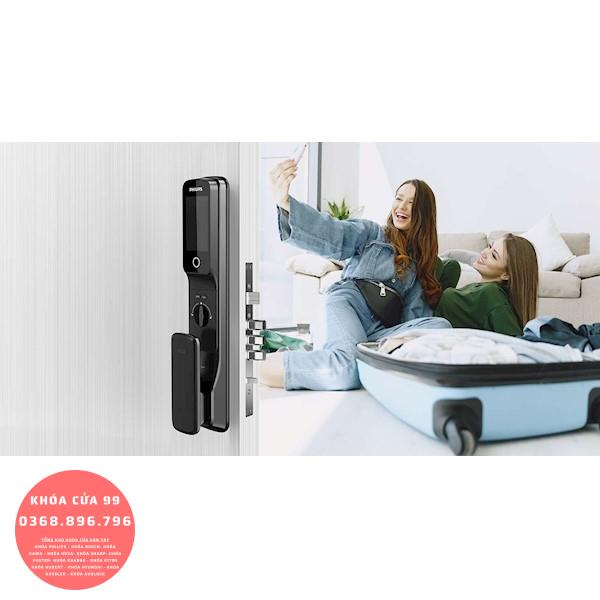 Khóa cửa thông minh vân tay cao cấp Philips Alpha-VP-5HWS camera tích hợp chuông cửa