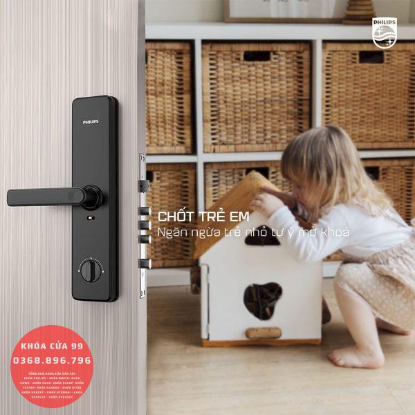 Khóa cửa thông minh vân tay cao cấp Philips DDL603E