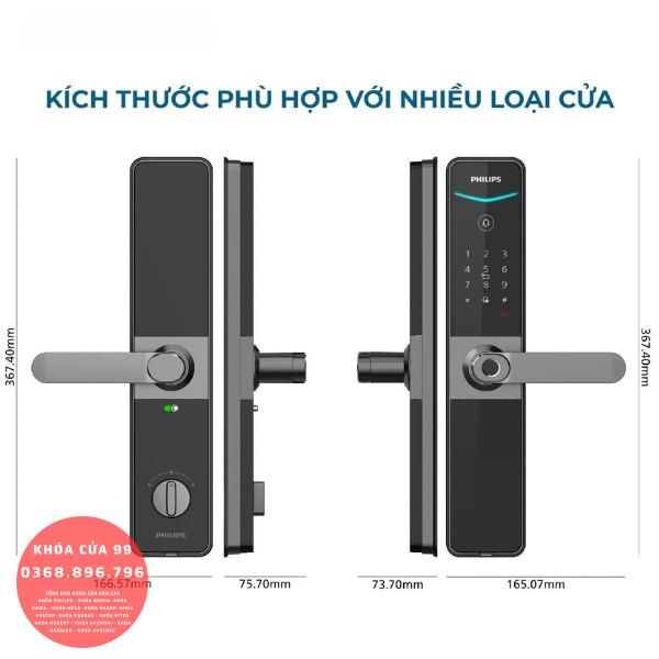 Khóa cửa vân tay Philips DDL610 5HBS