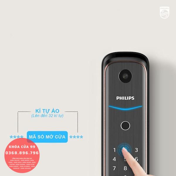 Khóa cửa thông minh vân tay cao cấp Philips DDL702-1HWS - Camera