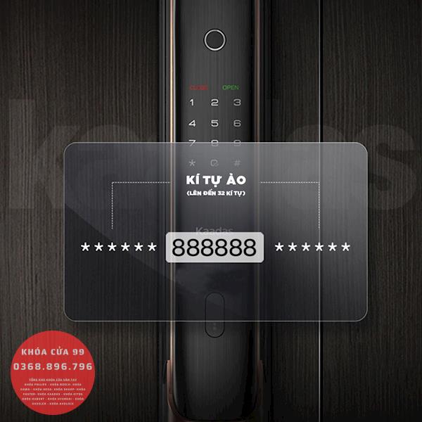 Khóa cửa thông minh cao cấp Kaadas K20F mở bằng vân tay, khuân mặt