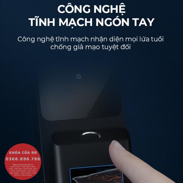 Khóa cửa vân tay Kaadas Q9-FVP tĩnh mạch ngón tay và face id