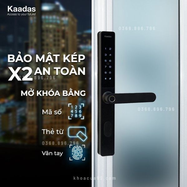 Khóa cửa nhôm Kaadas S10-5W