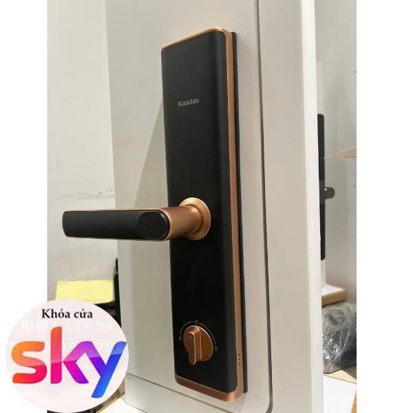 Khóa cửa Kaadas M7 app wifi màu viền đồng